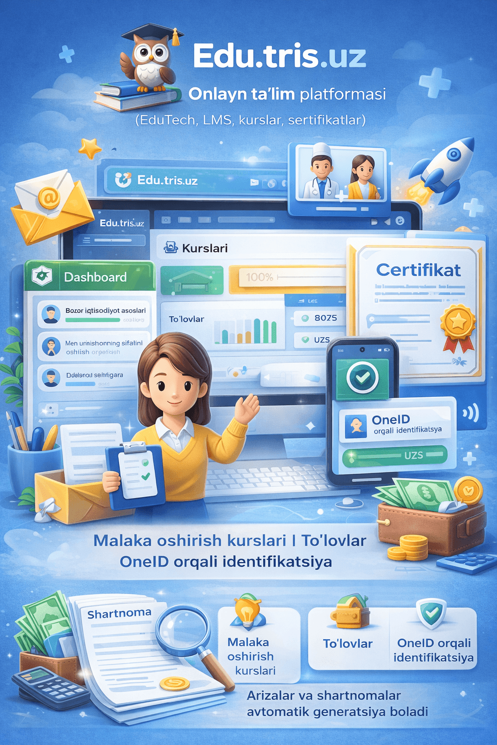 EDU TRIS — Onlayn ta'lim platformasi